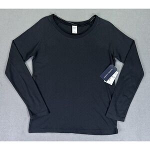 Melrose Market Shirt Womens XS Black Minimalist Casual Basic Modern Long Sleeve